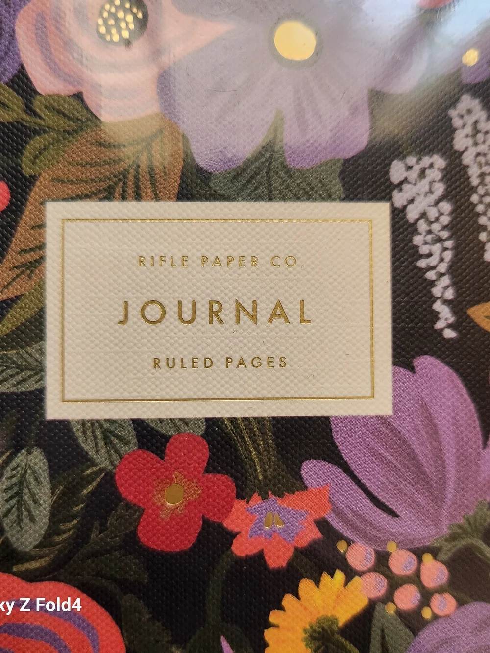 Rifle Paper Co. Garden Party Violet Journal & Gold Pen Set NWT Hardcover 144 Pgs